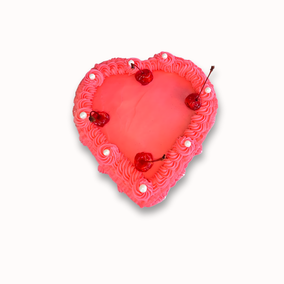 Vintage Love Heart Cake