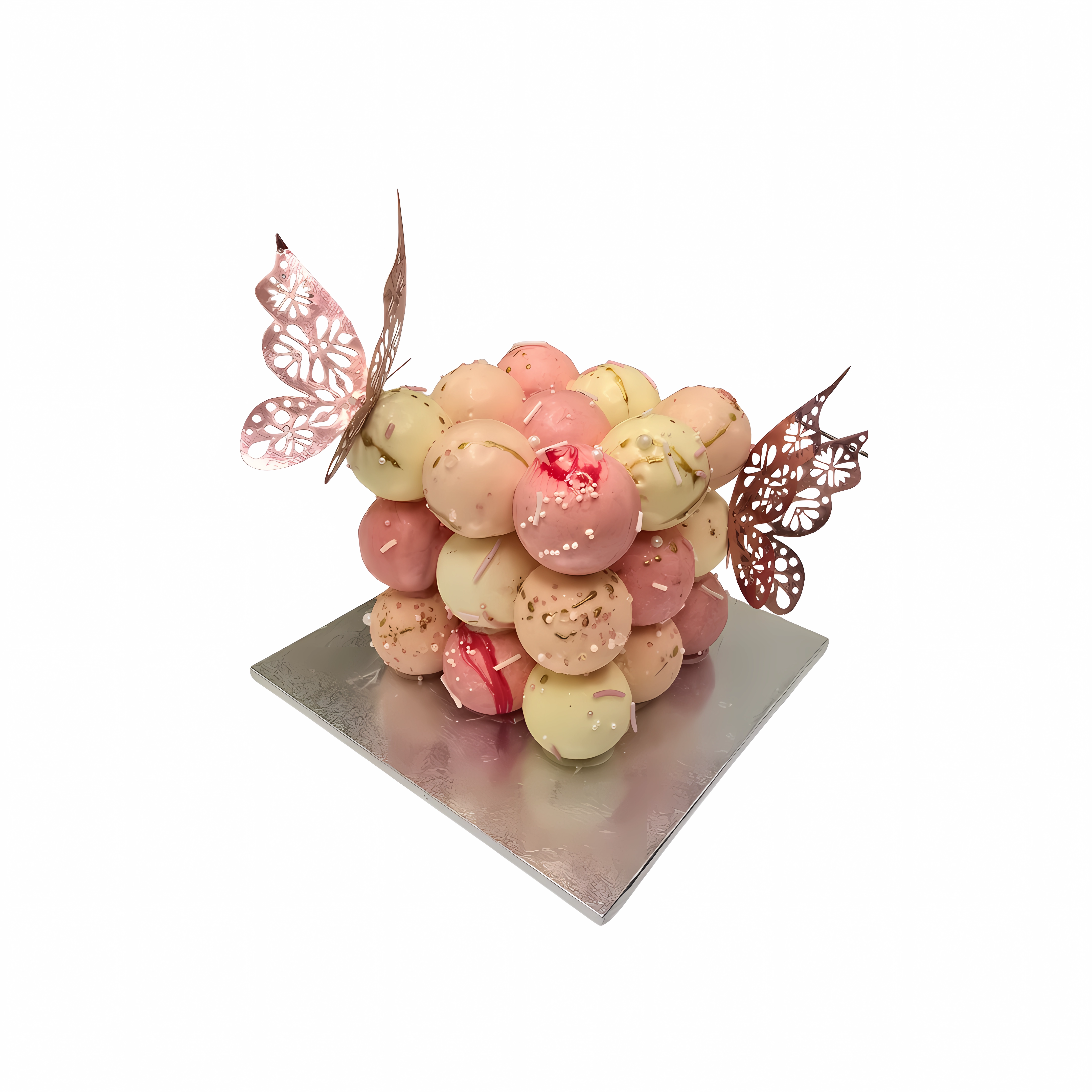 Pink Butterfly Cakepop Cake